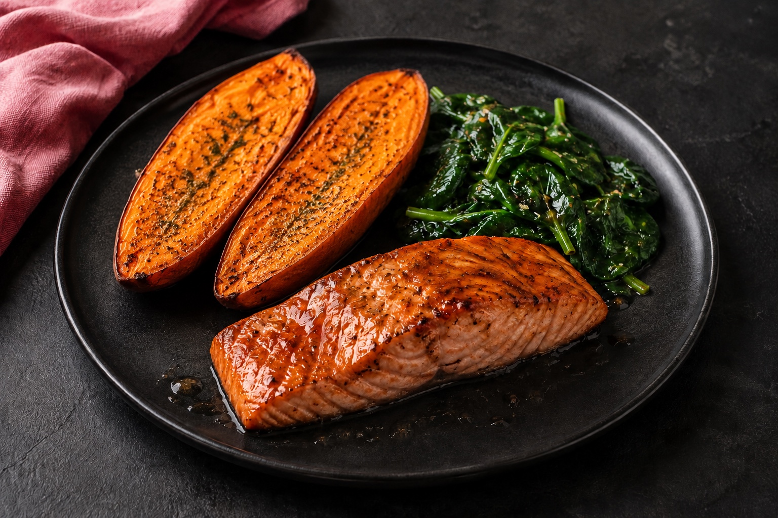 Finished Sammen salmon dinner